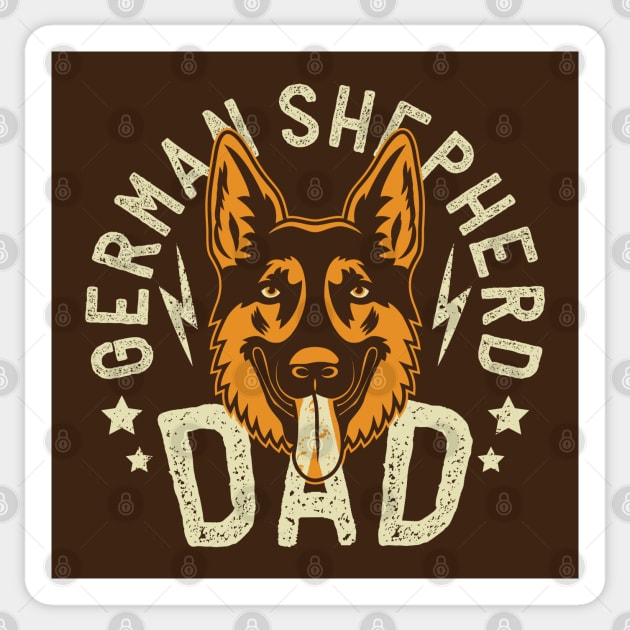 German Shepherd Dad Sticker by Sergeinker